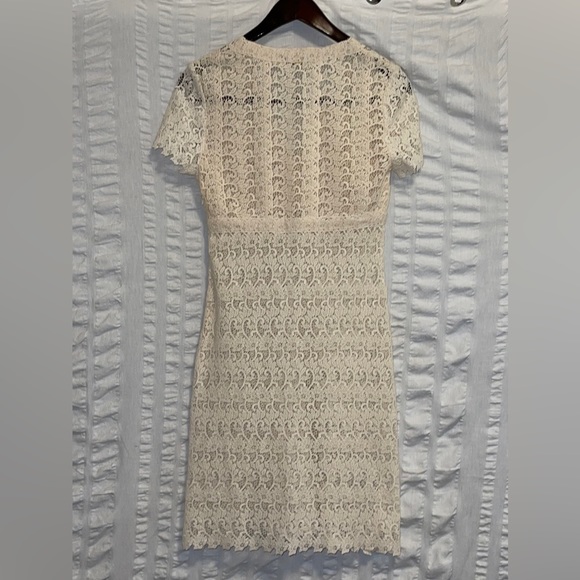 BCBGMaxAzria Princess Kept the View Cream Knit Dress - Picture 2 of 6